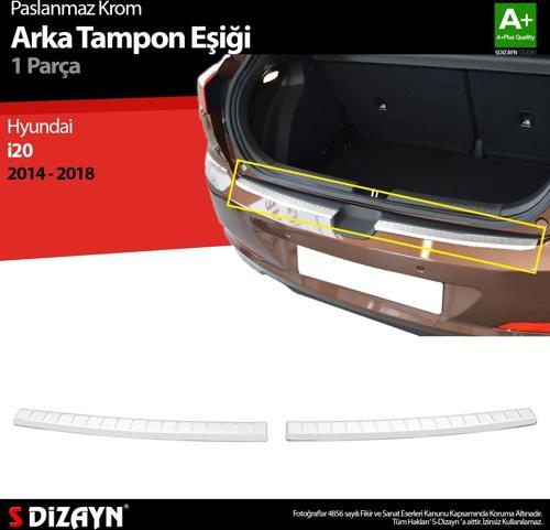 Hyundai i20 Krom Arka Tampon Eşiği 2014-2018