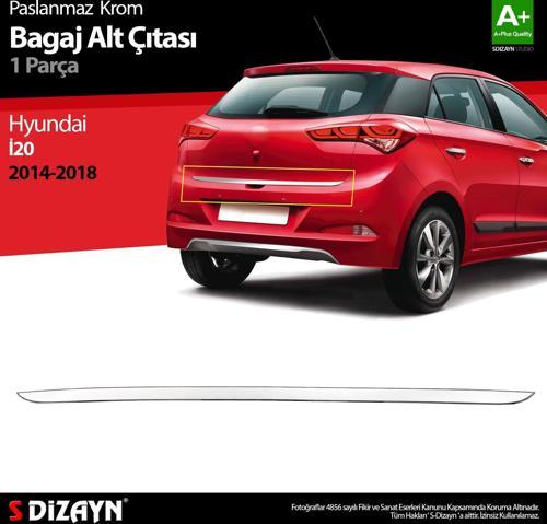 Hyundai i20 Krom Bagaj Alt Çıtası 2014-2018