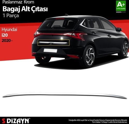 Hyundai i20 Krom Bagaj Alt Çıtası 2020 Üzeri