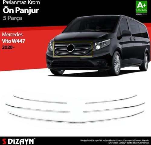 Mercedes Vito W447 Krom Ön Panjur 5 Prç. 2020 Üzeri