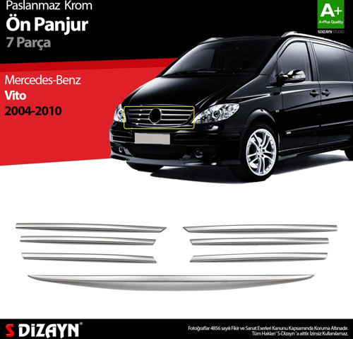 Mercedes Vito Krom Ön Panjur 7 Prç 2004-2010