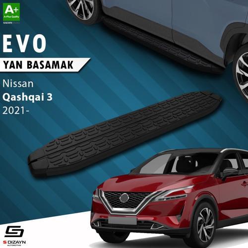 Nissan Qashqai 3 Evo Siyah Yan Basamak 173 Cm 2021 Üzeri