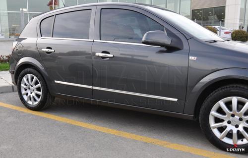 Opel Astra H HB Kapı Koruma Çıtası Krom 2004 Üzeri