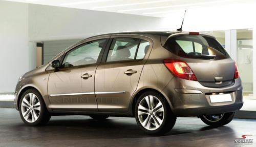 Opel Corsa D Kapı Koruma Çıtası Krom 2007-2014