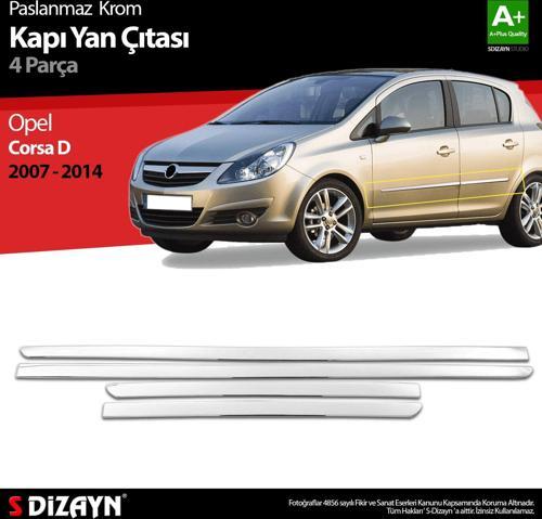 Opel Corsa D Krom Kapı Yan Çıtası 2007-2014