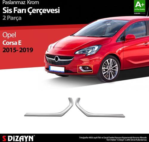 Opel Corsa E Krom Sis Farı Çerçevesi 2 Prç 2015-2019