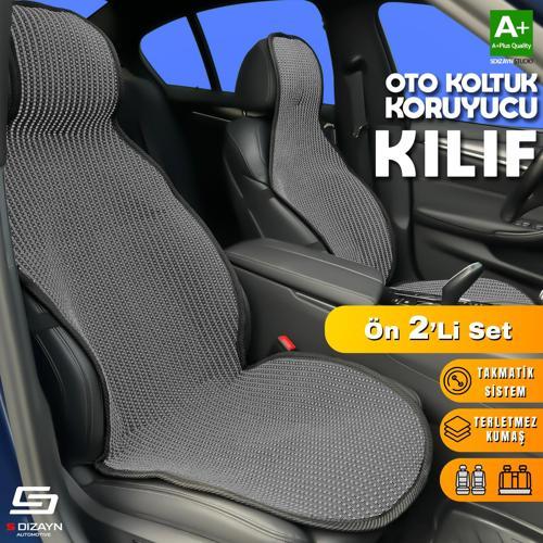 Oto Koltuk Koruyucu Kılıf Füme Universal 2 Parça Ön A+ Kalite