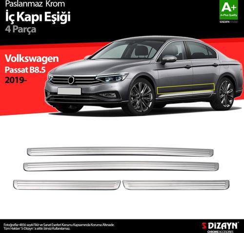 VW Passat B8.5 Krom İç Kapı Eşiği 4 Parça 2019 ve Üzeri