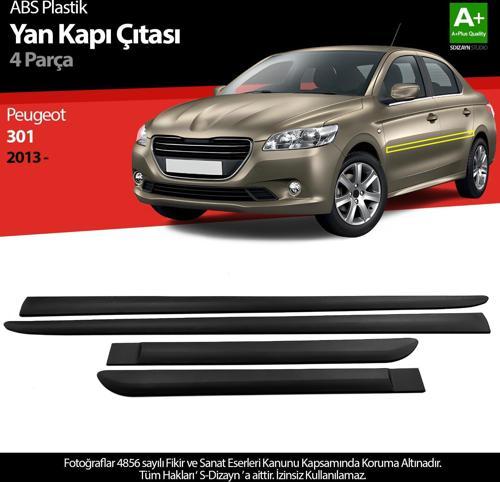 Peugeot 301 ABS Plastik Yan Kapı Koruma Çıtası 2013 Üzeri A+ Kalite
