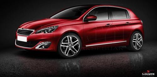 Peugeot 308 Kapı Koruma Çıtası Krom 2014-2021