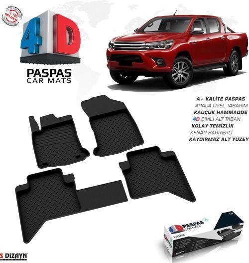 Toyota Hilux 8 4D Havuzlu Paspas 2015 ve Üzeri A+Kalite