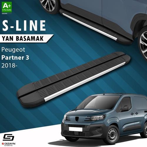 Peugeot Partner 3 S-Line Aluminyum Yan Basamak 203 Cm 2018 Üzeri