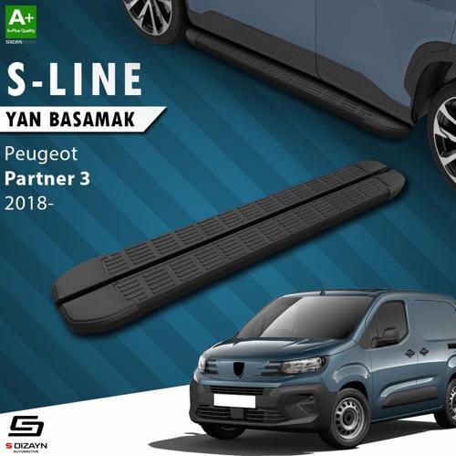 Peugeot Partner 3 S-Line Siyah Yan Basamak 203 Cm 2018 Üzeri