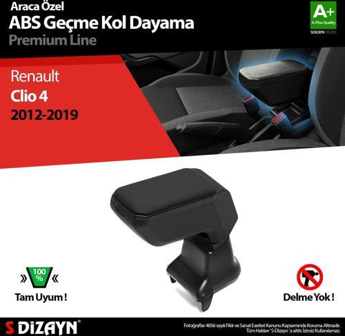 Renault Clio 4 Kol Dayama Kolçak Geçmeli ABS Siyah 2012-2019 A+Kalite