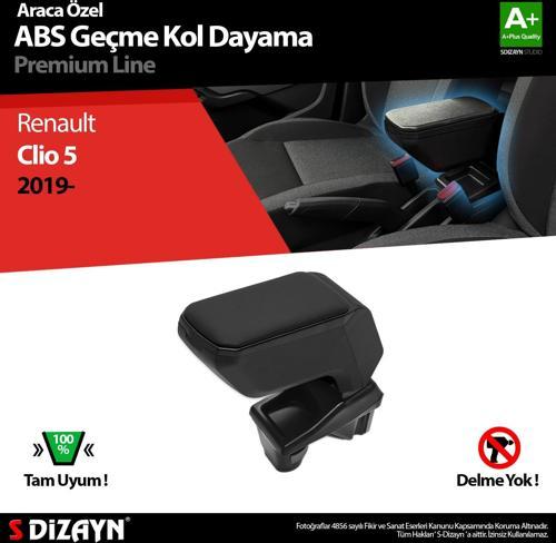 Renault Clio 5 Kol Dayama Kolçak Geçmeli ABS Siyah 2019 Üzeri A+Kalite