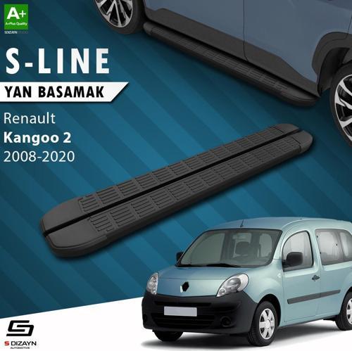 Renault Kangoo 2 Uzun Şase S-Line Siyah Yan Basamak 223 Cm 2008-2020