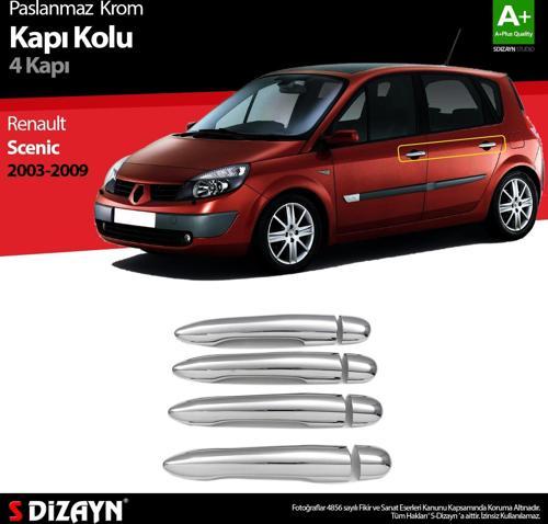 Renault Scenic 2 Krom Kapı Kolu 4 Kapı 2003-2009