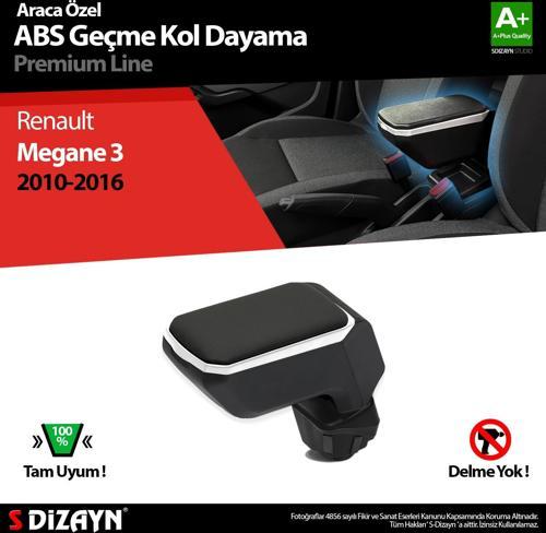 Renault Megane 3 Kol Dayama Kolçak Geçmeli ABS Gri 2010-2016 A+Kalite