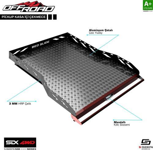 SDX 4WD Off Road Mitsubishi L200 4 Pickup Kasa İçi Çekmece 2006-2015
