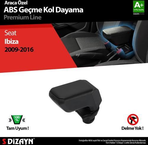 Seat Ibiza Kol Dayama Kolçak Geçmeli ABS Siyah 2009-2016 A+Kalite
