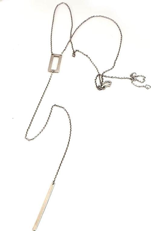 Italyan Tasarımı 925 Ayar Gümüş Y Kolye