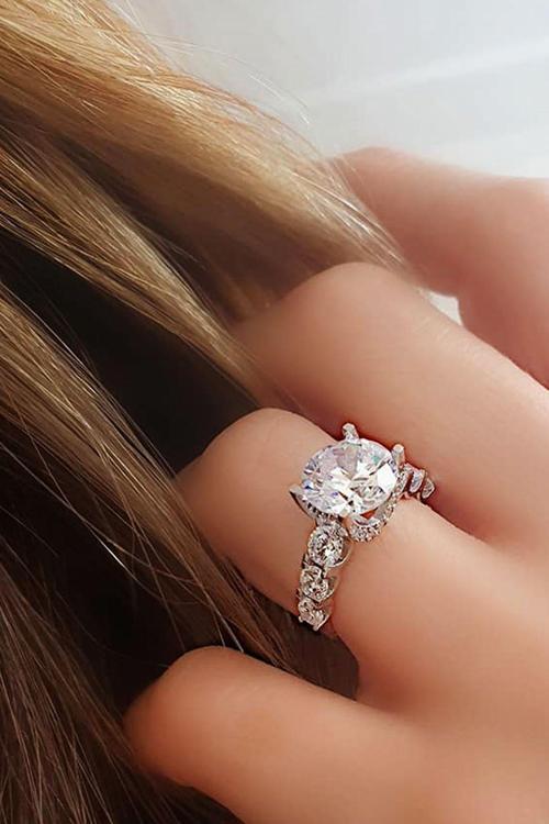 Swarovski Taşlı Gümüş Yüzük
