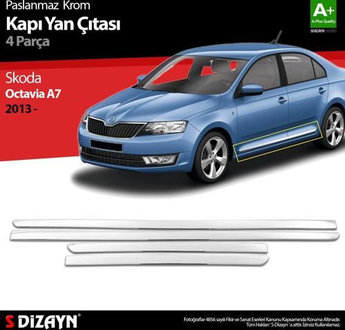 Skoda Octavia A7 Krom Kapı Yan Çıtası 2013-2020
