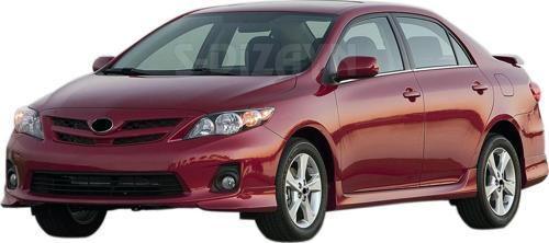 Toyota Corolla Krom Cam Çıtası 4 Prç. 2007-2013