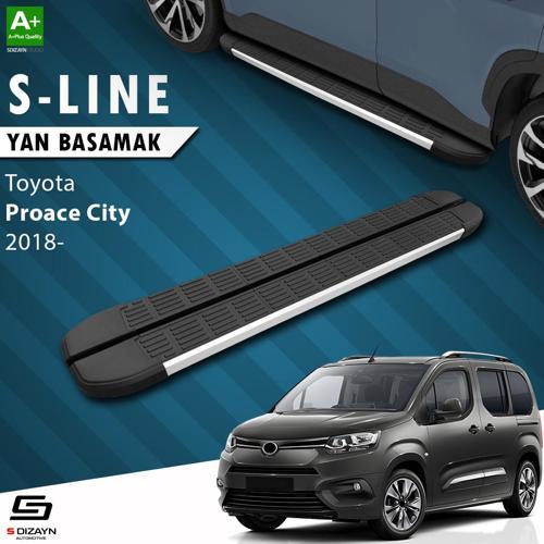 Toyota Proace City Uzun Şase S-Line Aluminyum Yan Basamak 213 Cm 2018 Üzeri