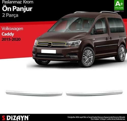 VW Caddy Krom Ön Panjur 2 Prç. 2015-2020