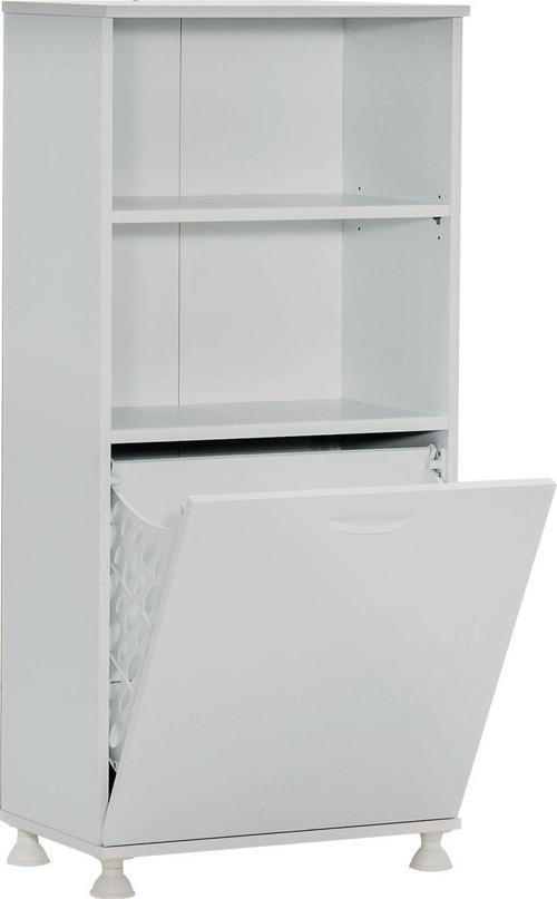 Cenova Kirli Sepetli Banyo Dolabı Çok Amaçlı Dolap - Beyaz
