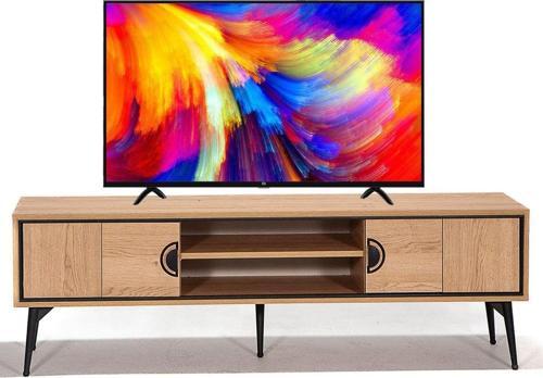 Megan 160X42 2 Kapaklı+Raflı Tv Sehpası - Meşe