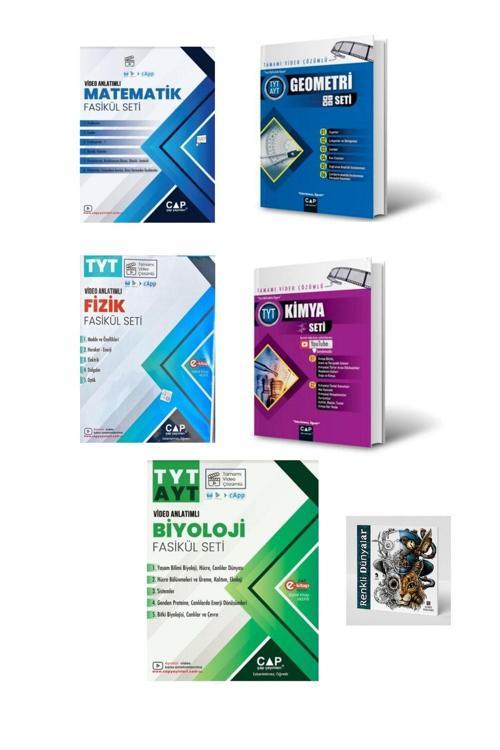 Çap Yayınları 2025 Tyt Tüm Dersler Sayısal Set (5 SET) (RENKLİ DÜNYALAR HEDİYELİ)