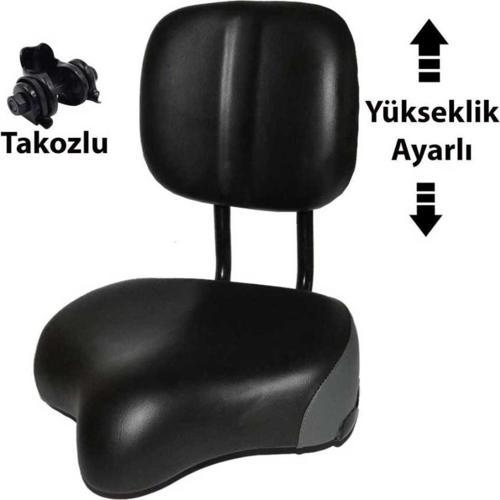 Efr Arkalıklı Scooter Bisiklet Uyumlu Yükseklik Ayarlı Sele