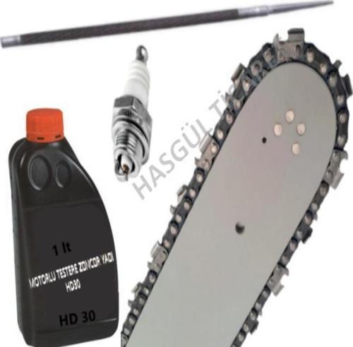 HUSQVARNA 61 268 272 3/8 36 DİŞ PALA ZİNCİR YAĞ EĞE BUJİ SET