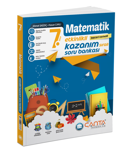 ÇANTA YAYINLARI 7.Sınıf Matematik Etkinlikli Kazanım Sıralı Soru Bankası 