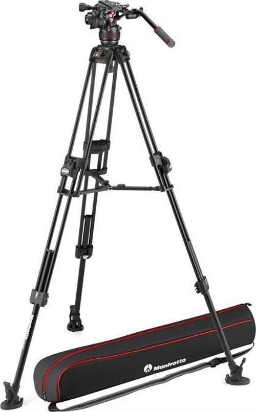 MVK608TWINFA Nitrotech 608 & 645 Alu Twin FTT Video Tripod