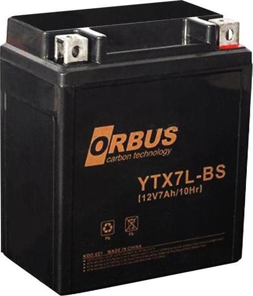 YTX7L-BS 12 VOLT - 7 AMPER ASİT İÇİNDE KARBON MOTOSİKLET AKÜSÜ (114 X 71 X 131MM) (2.3KG) - Eski Akü İadesiz
