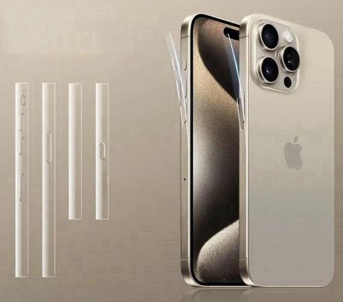 İphone 16 Pro Max Uyumlu 2 Adet Çerçeve Koruyucu Şeffaf Ultra koruyucu Nano Jelatin 