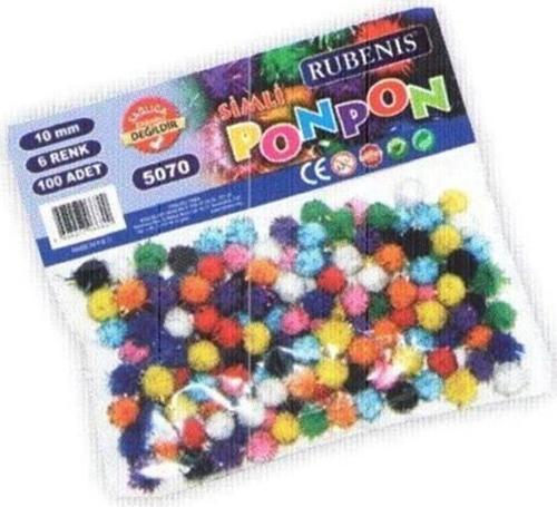 Pon Pon 10 MM 6 Renk Karşk 100 Lü Metalik 5070