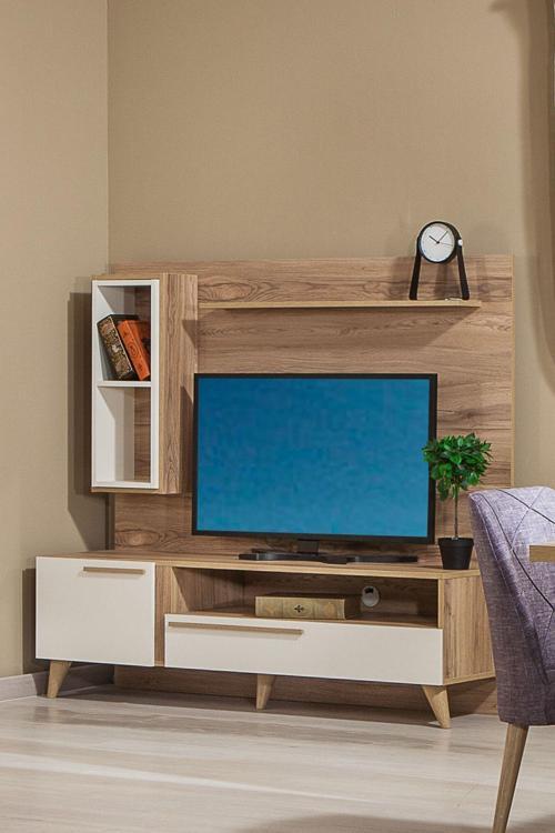 Alize 160X44 Raflı Tv Ünitesi - Ceviz