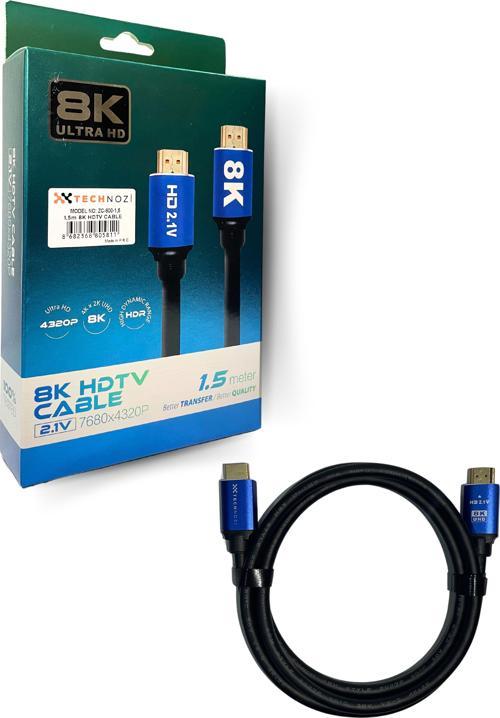 HDTV Premium Yüksek hızlı 8K Ultra HD HDMI 2.0 Ses ve Görüntü Kablosu 1.5 Metre