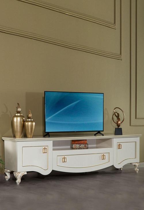 Hürrem 205X50 Kapaklı+Çekmeceli Tv Ünitesi - Inci