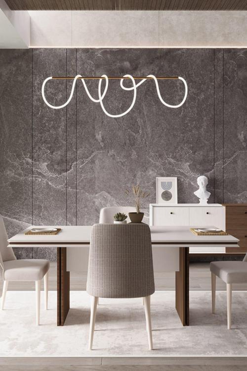 Linen 18X100 Cm Sabit Salon&Oturma Odası Yemek Masası - Vizon