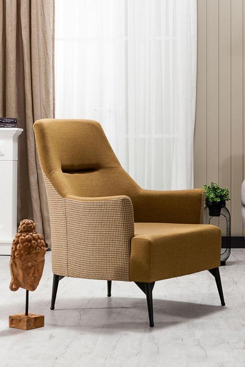 Linen Berjer Salon&Oturma Odası Kanepe - Sarı