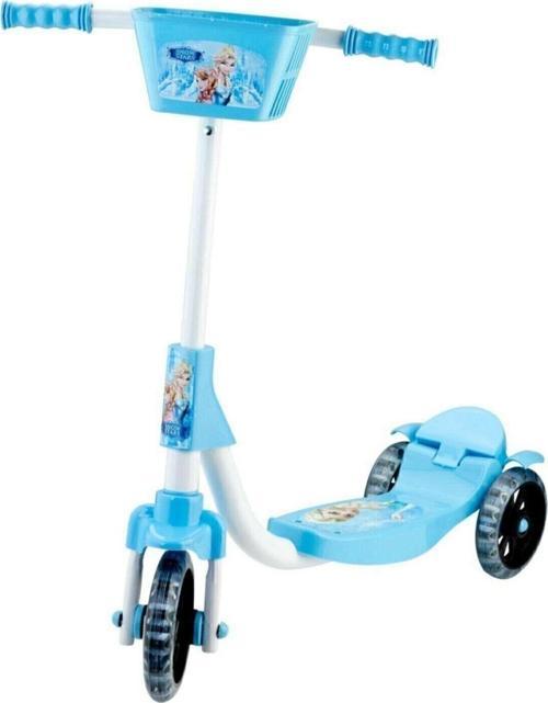 Frozen Elsa Karlar Kraliçesi 3 Tekerlekli Frenli Çocuk Scooter (55 Kg Taşıma Kapasiteli)