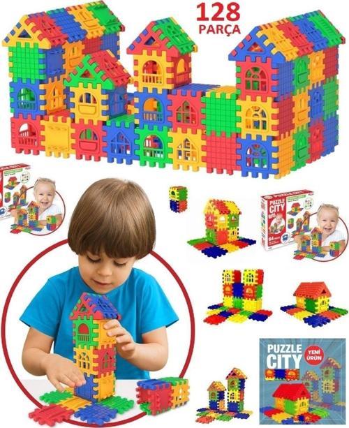 City 3D Yapı Ve Tasarım Blokları 128 Parça Lego Puzzle
