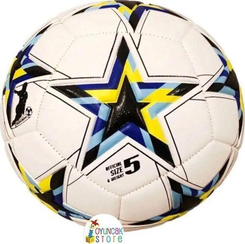 Futbol Topu Şampiyonlar Ligi Sert Zemin Halı Saha Futbol Topu No:5 Beyaz