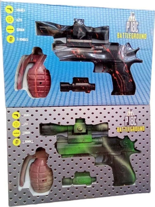 Kutulu Tetikçi Lazerli Boncuklu Tabanca