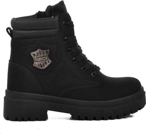 Parpat 25K-F Siyah Zümrüt İçi Kürklü Çocuk Bot